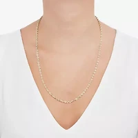 Womens 10K Gold 24 Inch Rope Chain Necklace