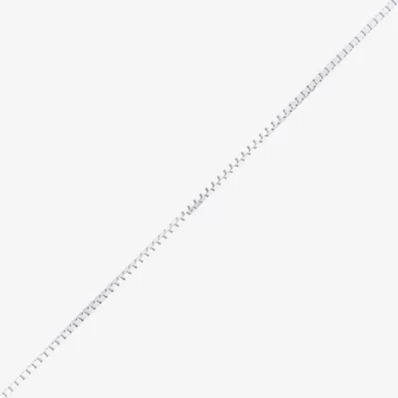 Made in Italy Womens 14K Gold Inch Box Chain Necklace