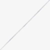 Made in Italy Womens 14K Gold Inch Box Chain Necklace