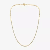 (G / Si1-Si2) Womens 3 CT.T.W. Lab Grown White Diamond Sterling Silver 18 Inch Tennis Necklace