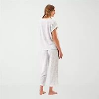 Martha Stewart Womens V-Neck Sleeveless 2-pc. Pajama Sets