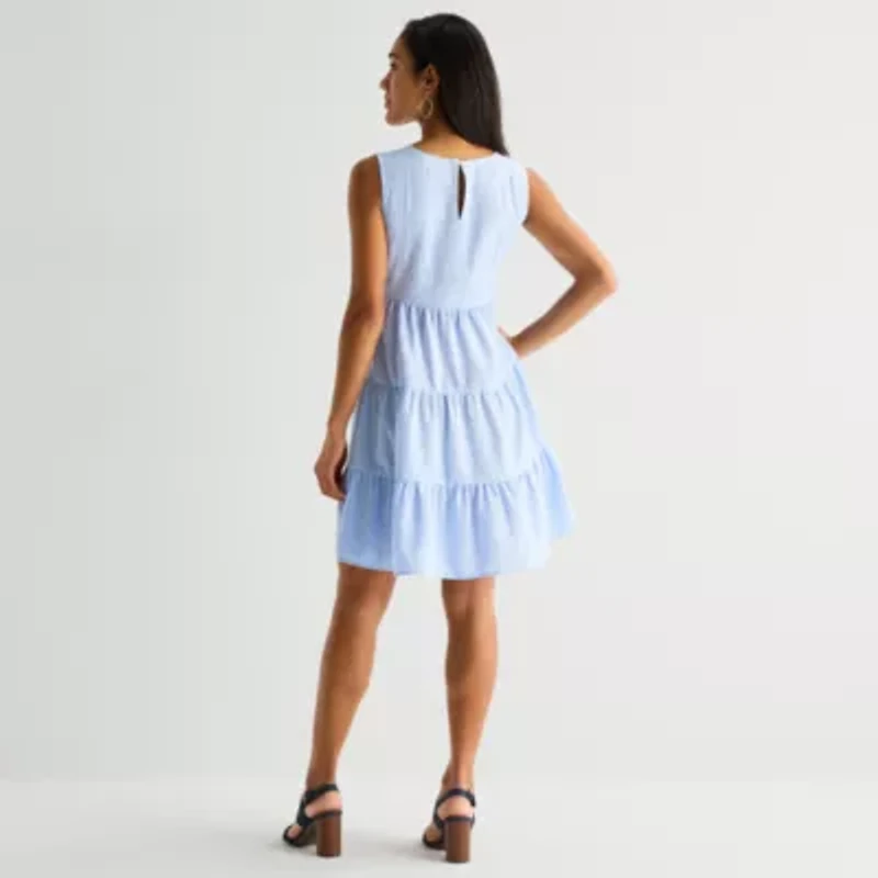 Marc New York Womens Sleeveless Fit + Flare Dress