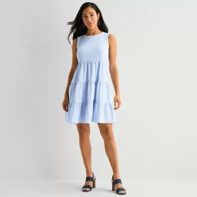 Marc New York Womens Sleeveless Fit + Flare Dress