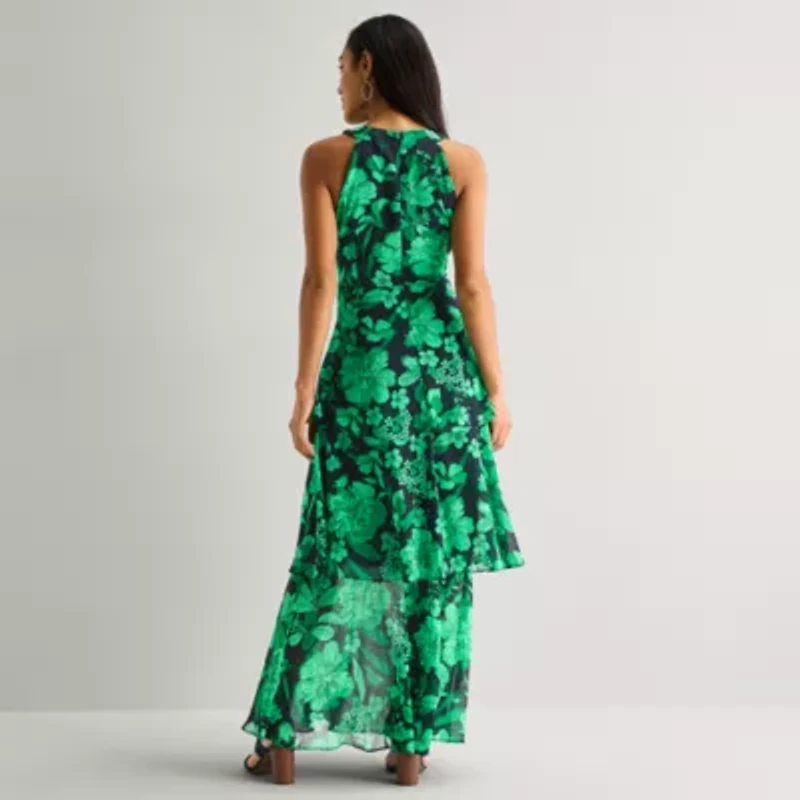 Marc New York Womens Sleeveless Floral Maxi Dress