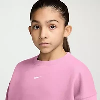 Nike Big Kid Girls Crew Neck Fleece Long Sleeve Sweatshirt