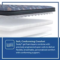 Sealy Special Edition Warner 12" Plush Pillow Top - Mattress + Box Spring
