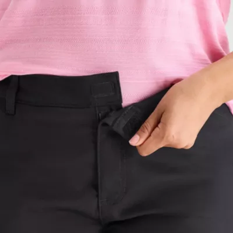 St. John's Bay Womens 11" Plus Easy-on + Easy-off Bermuda Short