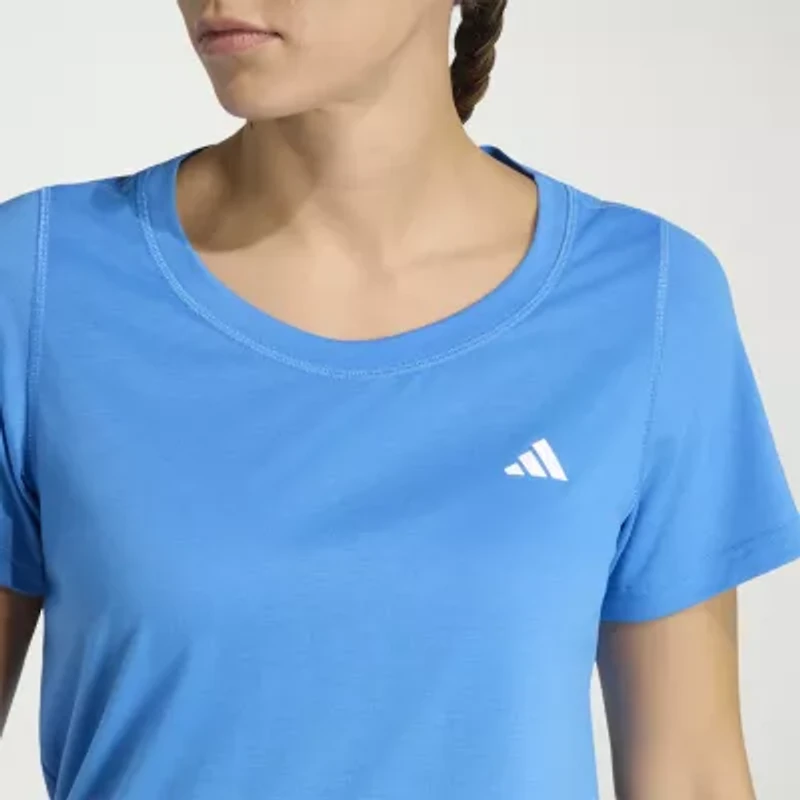 adidas Womens Crew Neck Short Sleeve Active T-Shirt