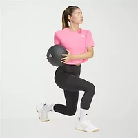 adidas Womens Crew Neck Short Sleeve Active Crop Top