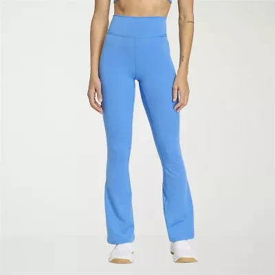 adidas Womens High Rise Knit Active Flare Full Length Leggings