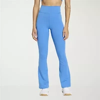 adidas Womens High Rise Knit Active Flare Full Length Leggings