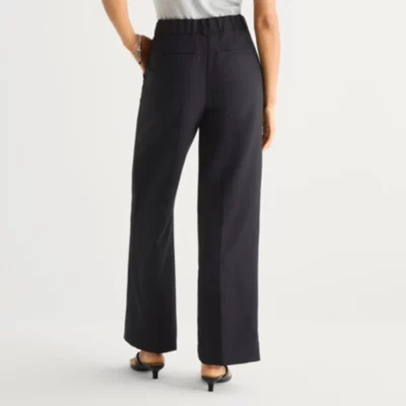a.n.a Womens Wide Leg High Rise Trouser