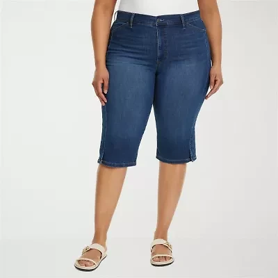 Gloria Vanderbilt Womens Plus Capri Jean