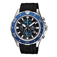 Casio Mens Chronograph Black Strap Watch Efm501-1a2