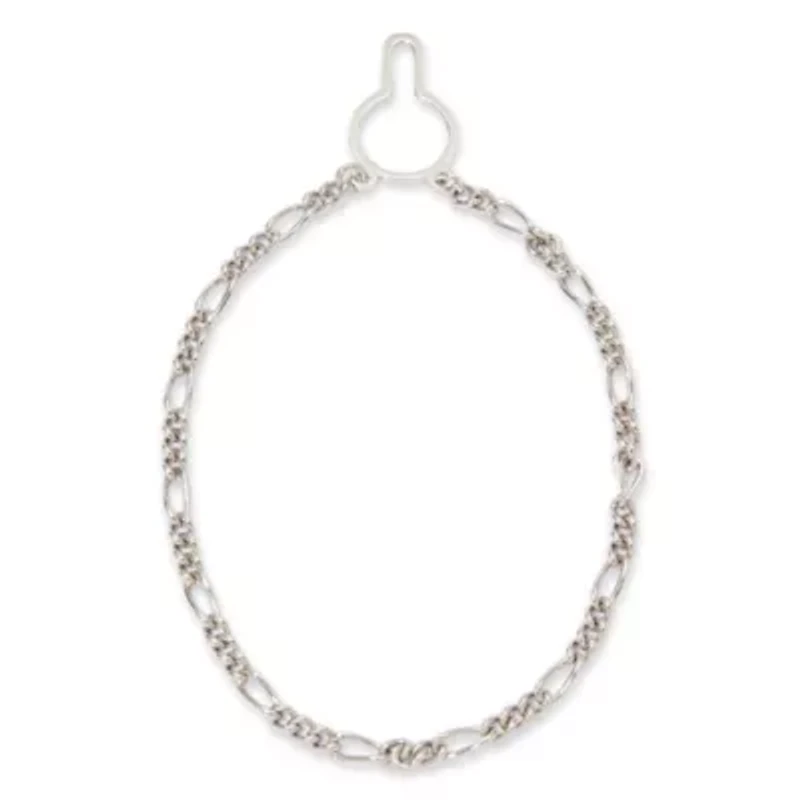 Sterling Silver Figaro Link Tie Chain