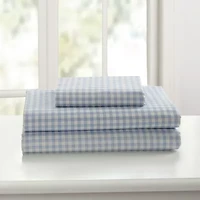 Laurel & Mayfair 250tc Gingham Print Sheet Set