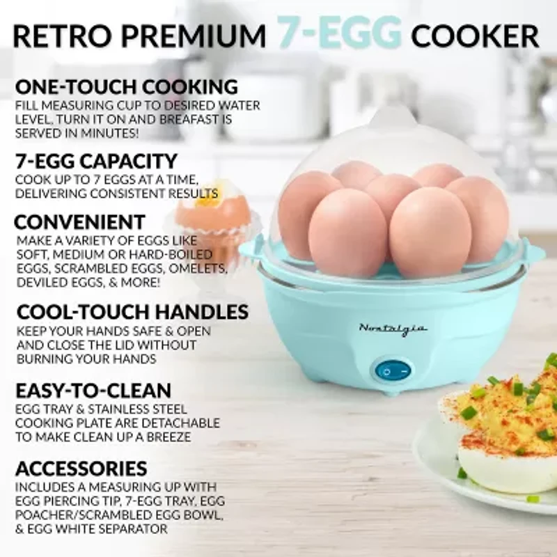 Nostalgia EC7AQ Premium 7-Egg Cooker