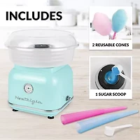Nostalgia CLCM8AQ Classic Retro Hard & Sugar-Free Candy Cotton Candy Maker