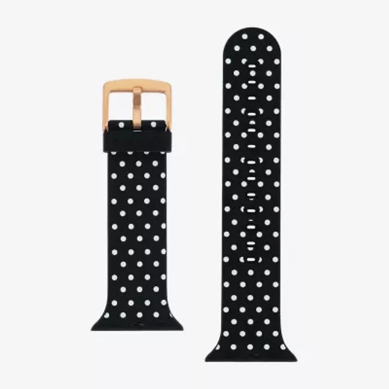 Withit Apple Compatible Unisex Adult Black Watch Band Wl/T-Ad4-035-141-Bx-01