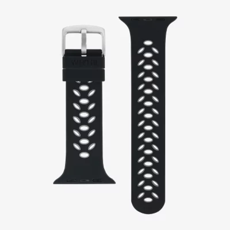 Withit Apple Compatible Unisex Adult Black Watch Band Wi/T-As3-001-05-Bx-01