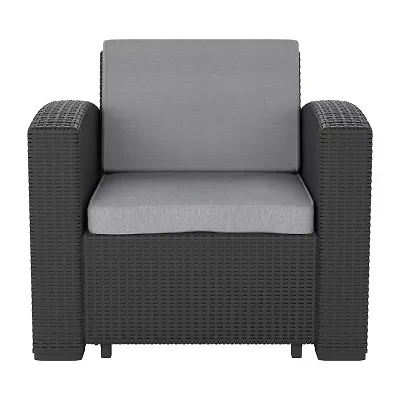 Patio Accent Chair with Cushions