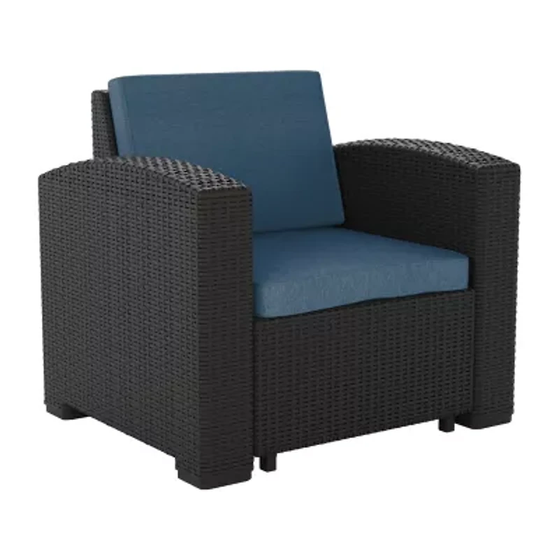 Patio Accent Chair with Cushions
