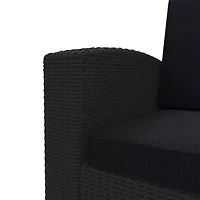 Patio Accent Chair with Cushions