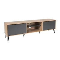 Wooden TV Stand With Storage