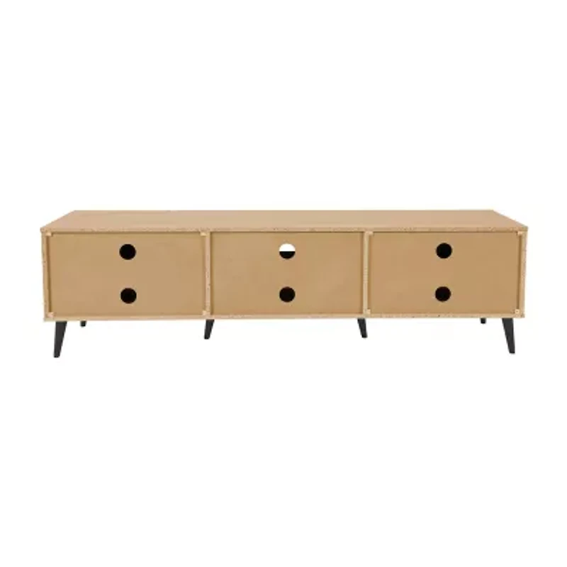 3 Door Wooden TV Stand