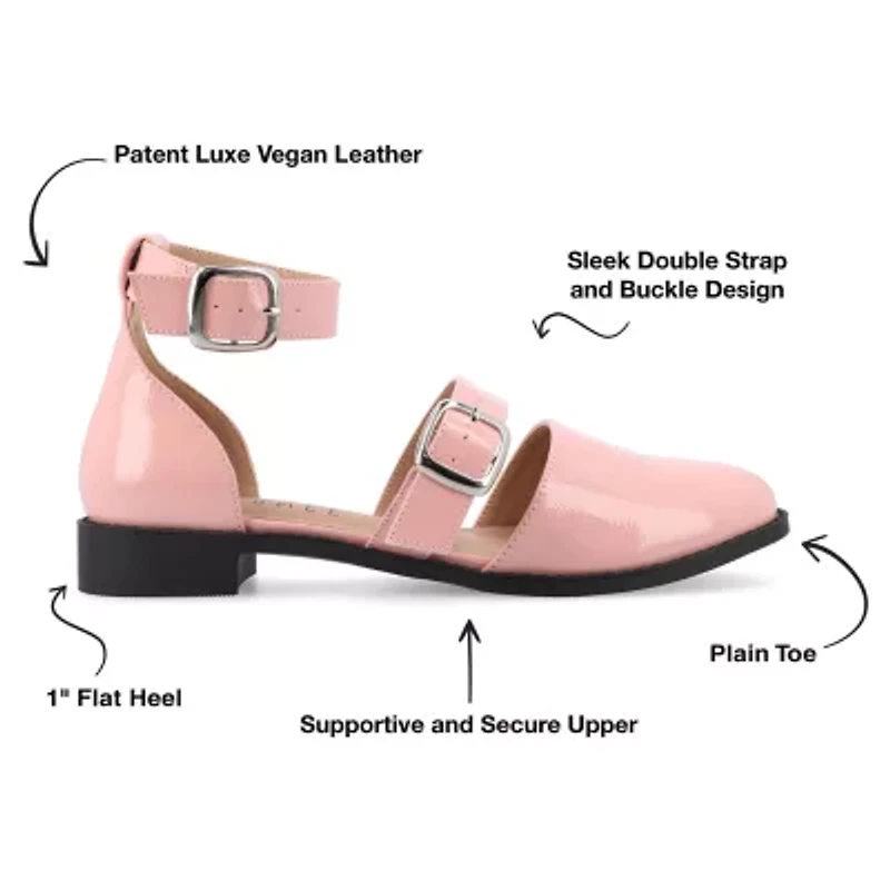 Journee Collection Constance Womens Round Closed Toe Mary Jane Shoes