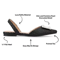 Journee Collection Hannae Womens Pointed Ballet Flats