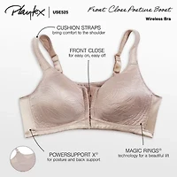 Playtex 18 Hour Posture Boost Front Close Full Coverage Wireless Bra E525