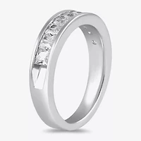 (F / Si2) Womens 1 1/2 CT. Lab Grown White Diamond 10K Gold Anniversary Band