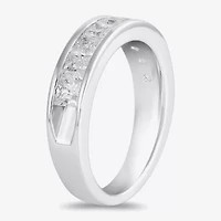 (F / Si2) Womens 2 CT. Lab Grown White Diamond 10K Gold Anniversary Band