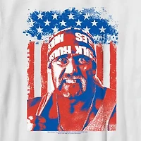 Little & Big Kid Boys Crew Neck Short Sleeve Flag Regular Fit WWE Graphic T-Shirt