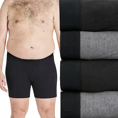 Hanes Mens Big and Tall 4 Pack Boxer Briefs 7701b4