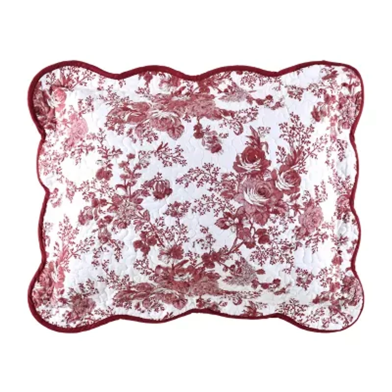 Laurel Manor Toile Garden Cotton Pillow Sham