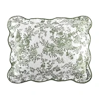 Laurel Manor Toile Garden Cotton Pillow Sham