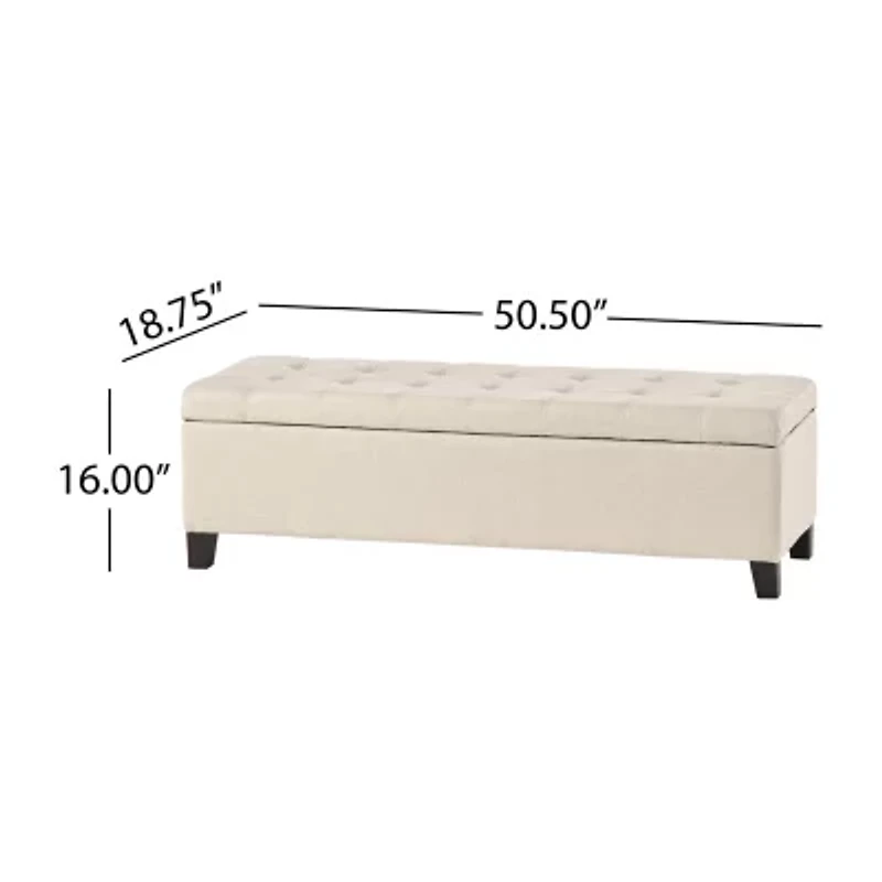 Mission Storage Ottoman