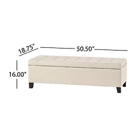 Mission Storage Ottoman