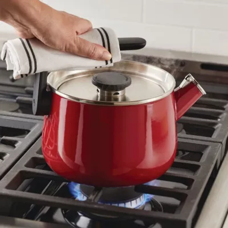 KitchenAid Enamel On Steel Whistling 2-qt. Tea Kettle