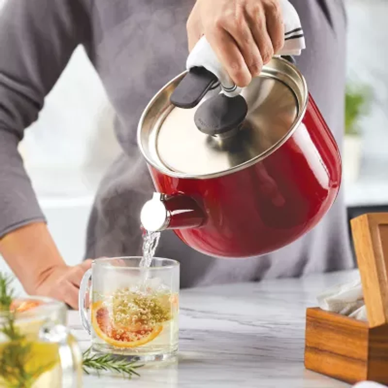 KitchenAid Enamel On Steel Whistling 2-qt. Tea Kettle