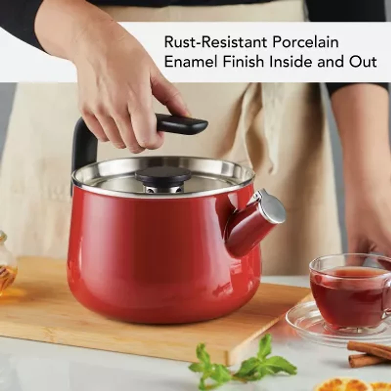 KitchenAid Enamel On Steel Whistling 2-qt. Tea Kettle