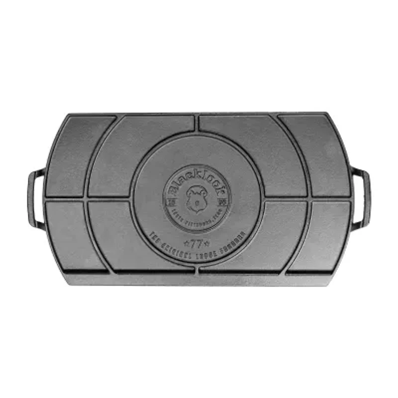 Lodge Cookware Blacklock Triple Seasoned Cast Iron 10"X18" Double Griddle