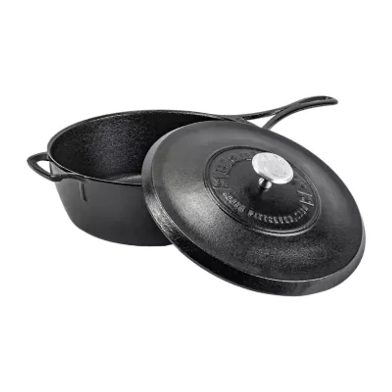 Lodge Cookware Blacklock Triple Seasoned Cast Iron 4-qt. Covered Skillet