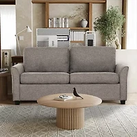 Honor Curved Slope-Arm Sleeper Sofa