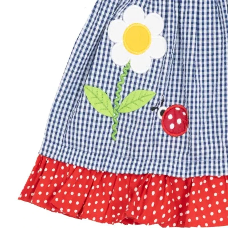 Rare Editions Baby Girls Short Sleeve Flutter Sleeve Fit + Flare Dress