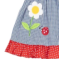 Rare Editions Baby Girls Short Sleeve Flutter Sleeve Fit + Flare Dress