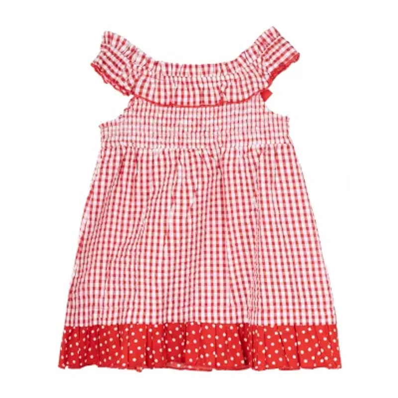 Rare Editions Baby Girls Sleeveless Fit + Flare Dress