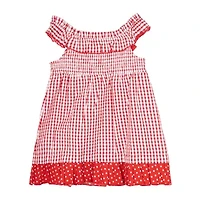 Rare Editions Baby Girls Sleeveless Fit + Flare Dress